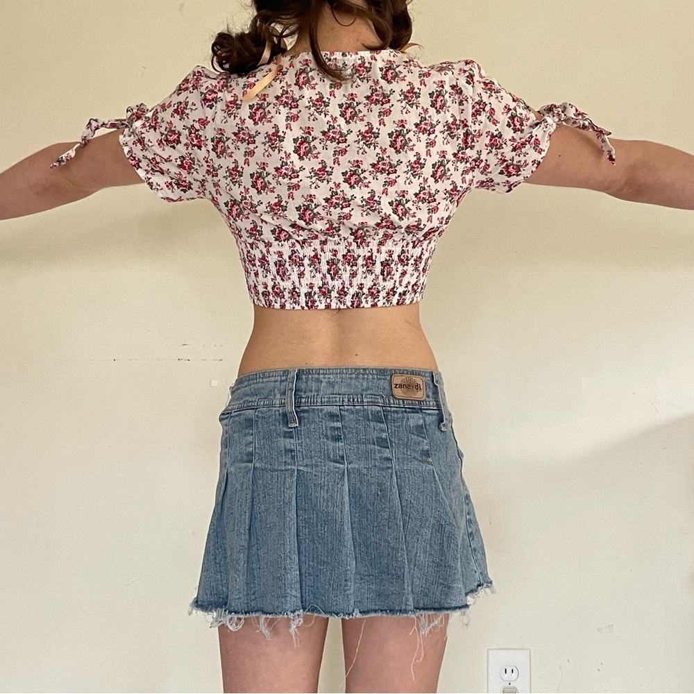 floral crop top